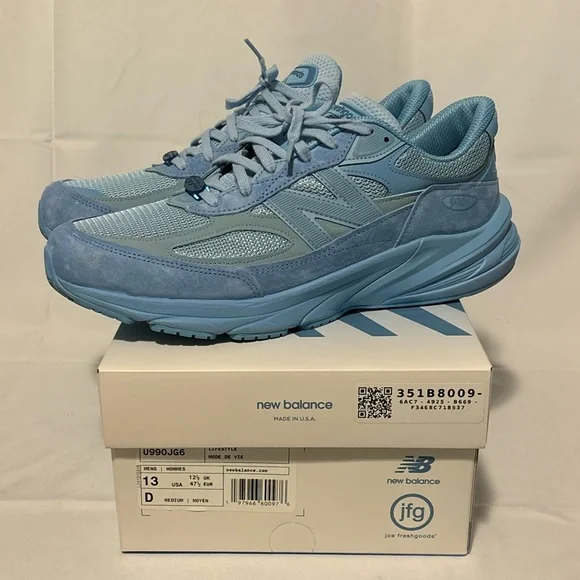 New Balance 990v6 MiUSA Joe Freshgoods Prom Blue U990JG6 JFG Men’s Size 13